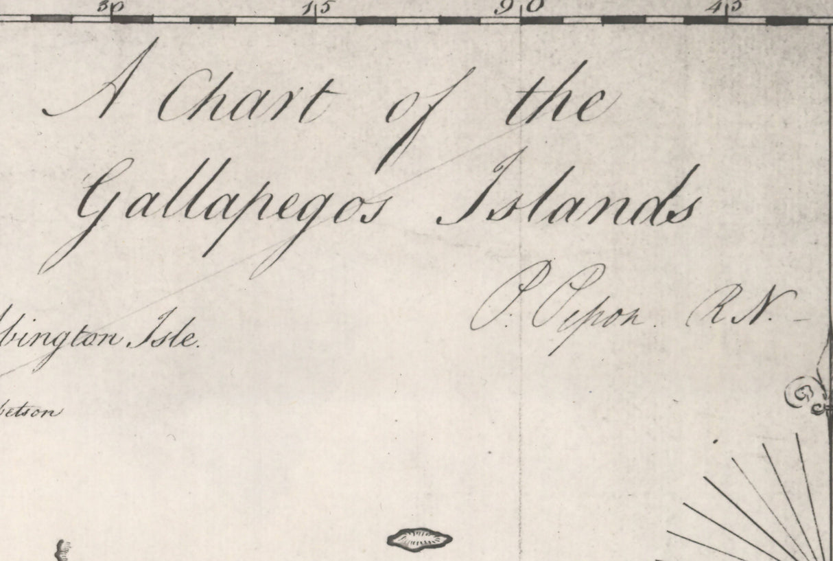 1814 Map of the Galapagos Islands
