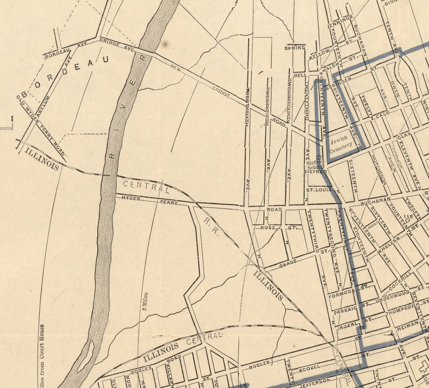 1907 Map of Nashville Tennessee