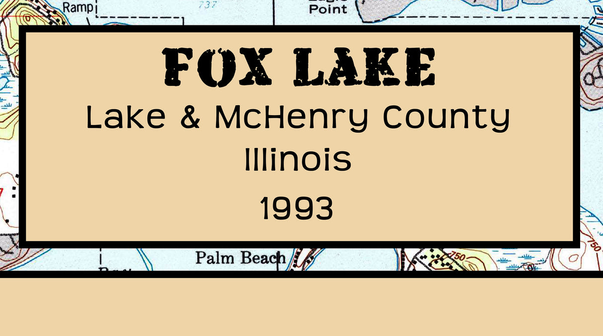 1993 Map of Fox Lake Illinois