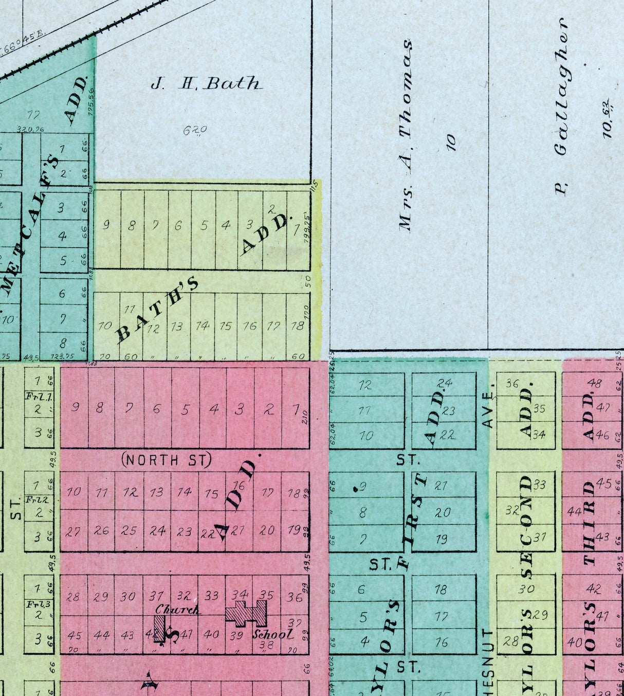 1895 Map of Cuba Fulton County Illinois