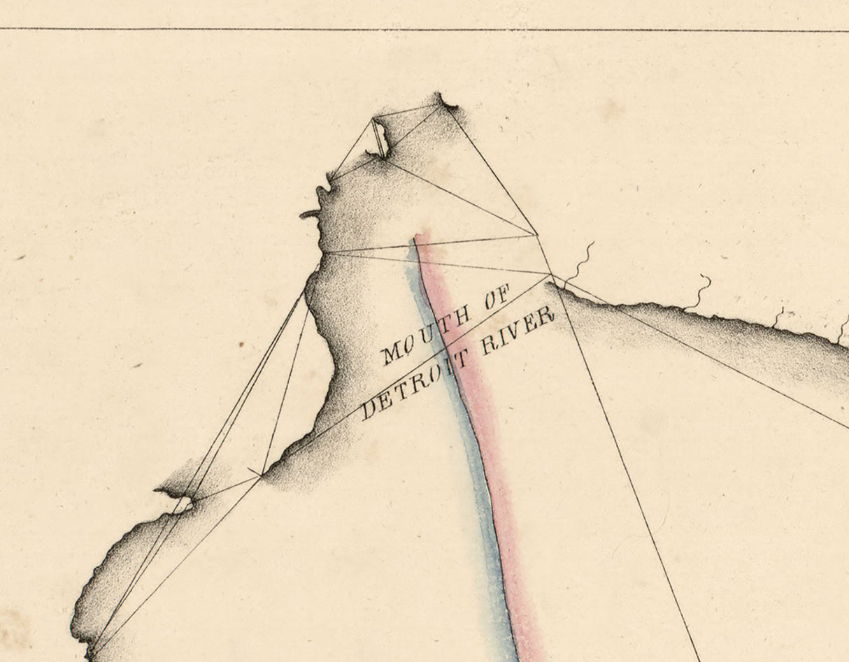 1843 Map of Western Lake Erie Islands