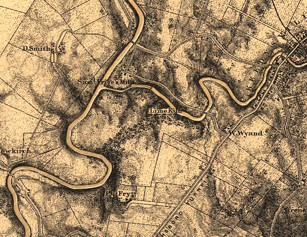1867 Map of Antietam Maryland