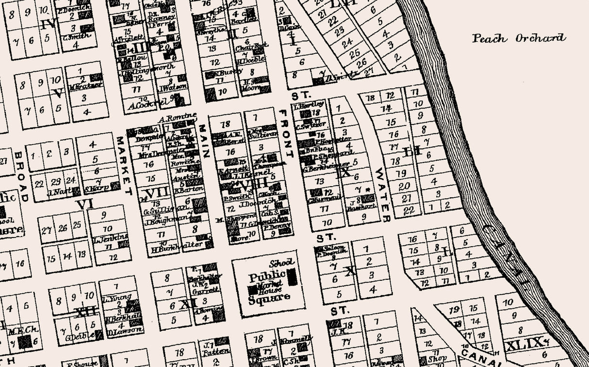1866 Map of Taylorsville Muskingum County Ohio
