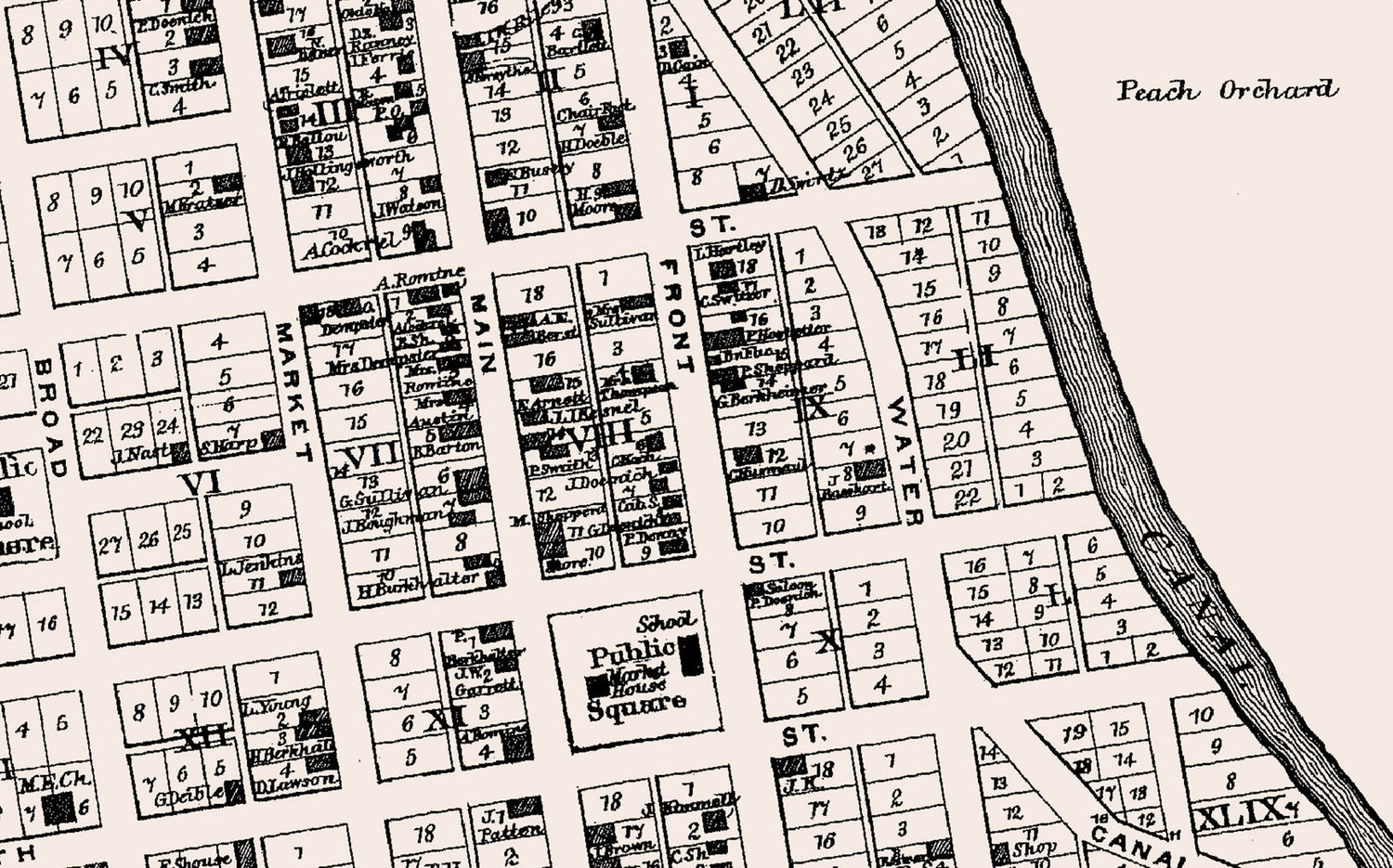 1866 Map of Taylorsville Muskingum County Ohio