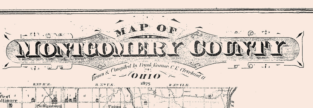 1875 Map of Montgomery County Ohio