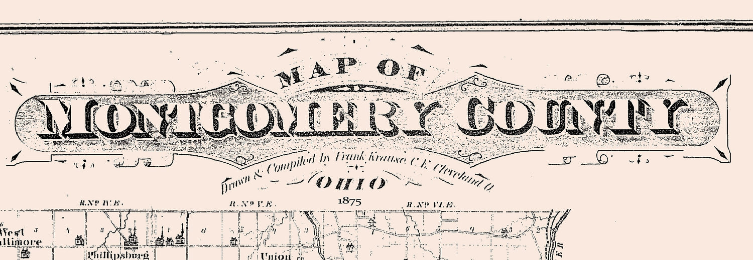 1875 Map of Montgomery County Ohio