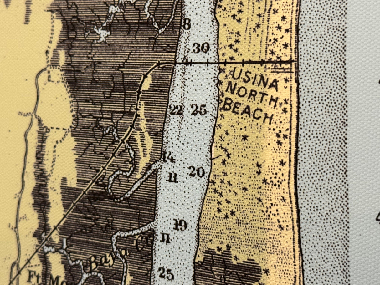 1929 Chart of the Saint Augustine Inlet Florida Framed
