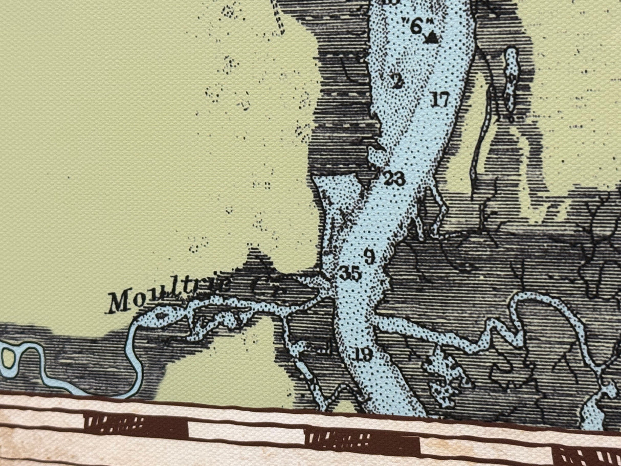 1929 Chart of the Saint Augustine Inlet Florida Framed