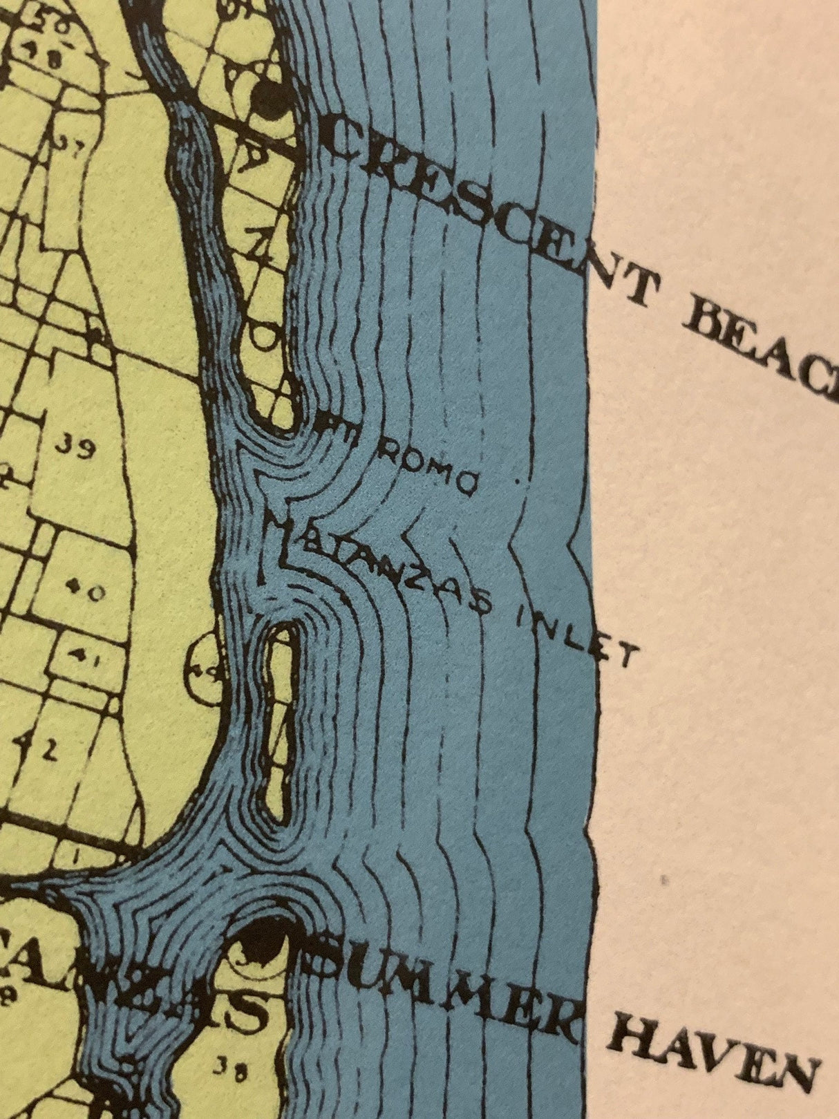 1914 Map of Saint Johns County Florida Framed