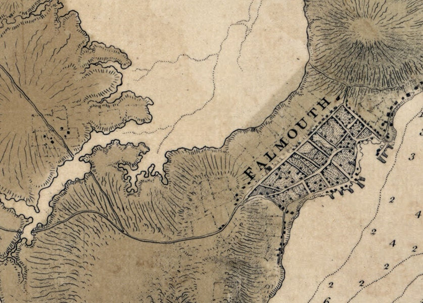 1770 Map of Falmouth Harbour Maine