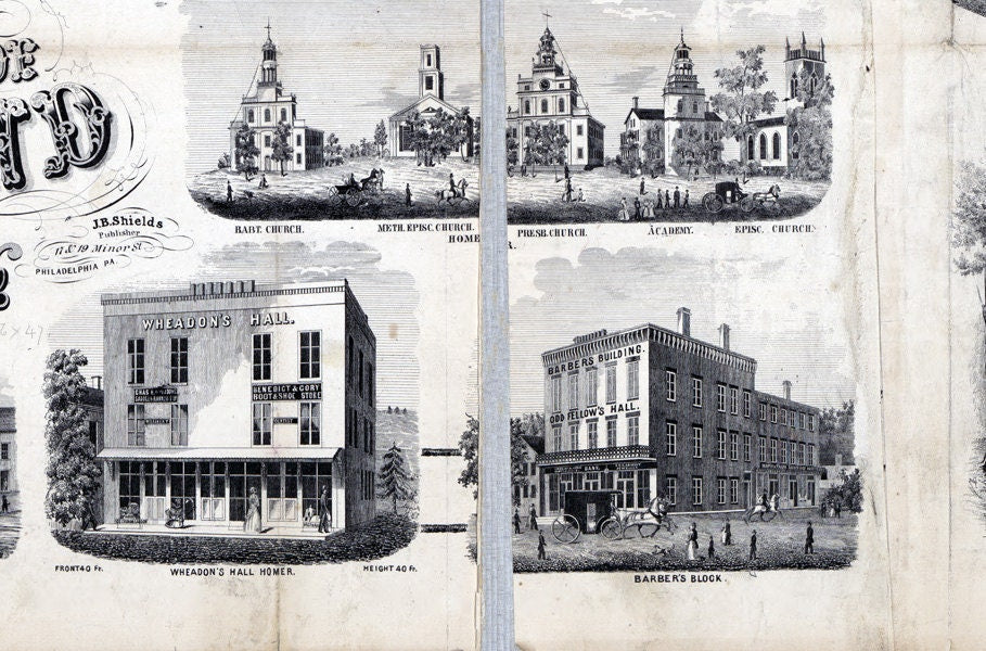1855 Map of Cortland County New York from actual surveys