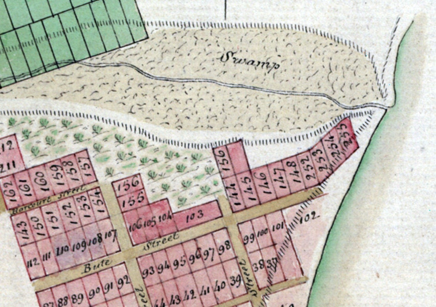 1767 Map of Pensacola Escambia County Florida