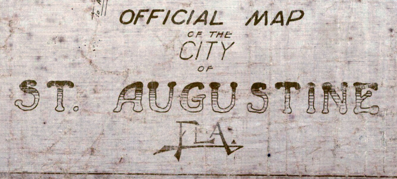 1923 Map of Saint Augustine Saint Johns County Florida