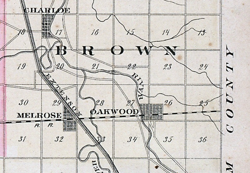 1892 Map of Paulding County Ohio