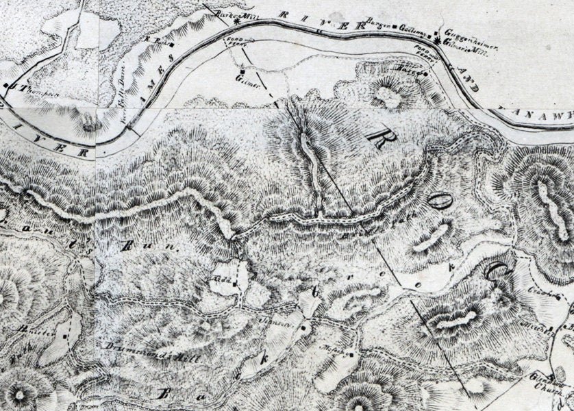 1860 Map of Botetourt County Virginia Family Names Genealogy