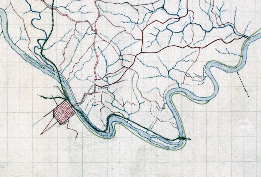 1867 Map of Amherst County Virginia