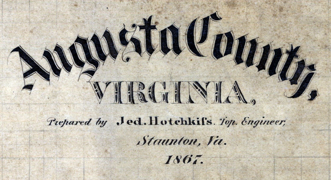 1867 Map of Augusta County Virginia