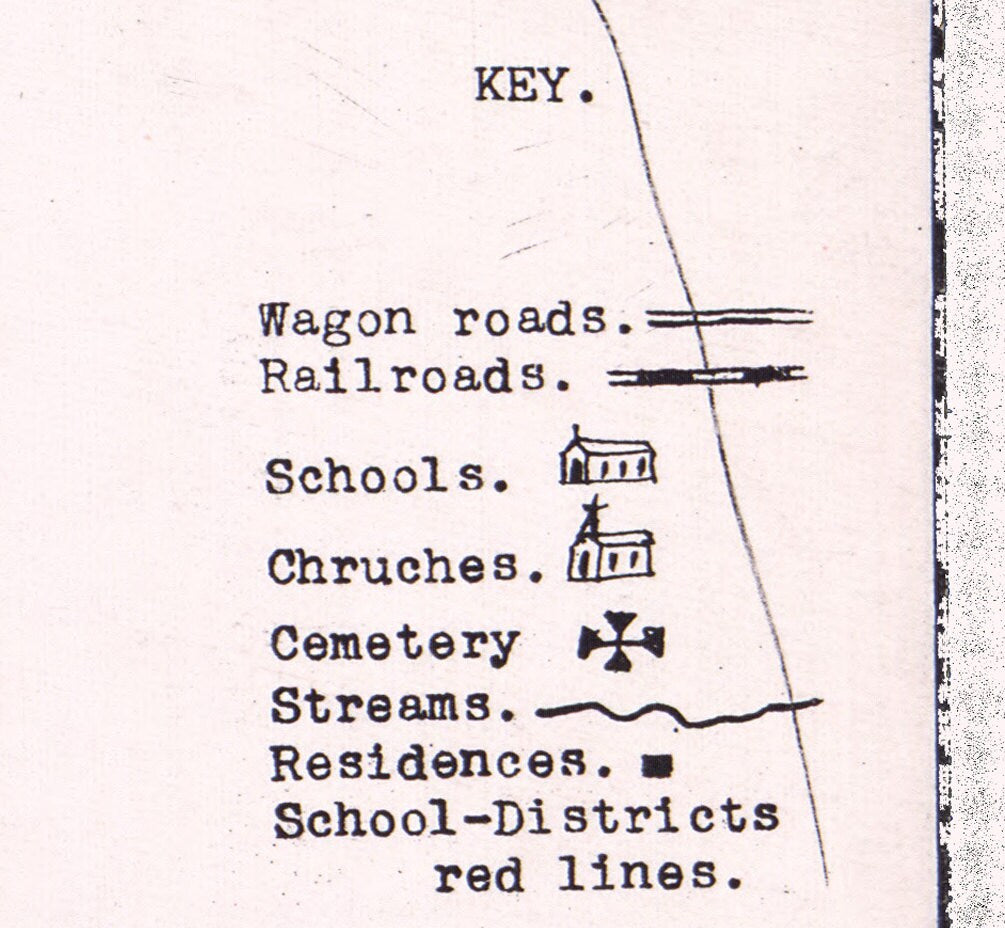 1904 Farm Line Map of Peoria County Illinois