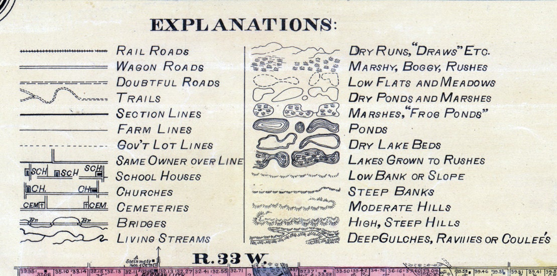 1898 Farm Line Map of Watonwan County Minnesota