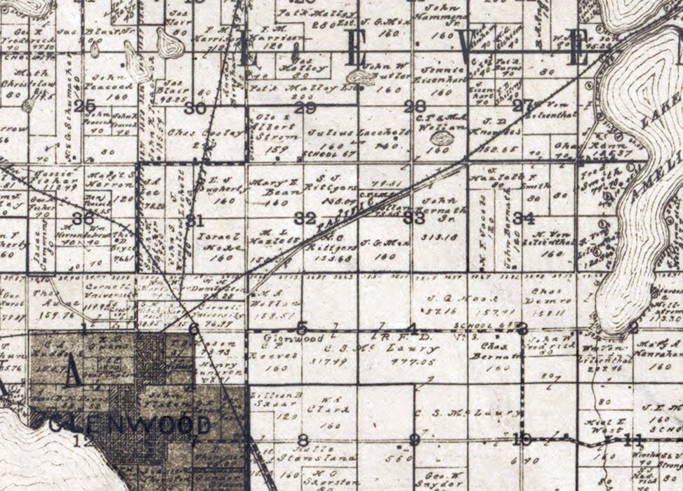 1901 Map of Pope County Minnesota