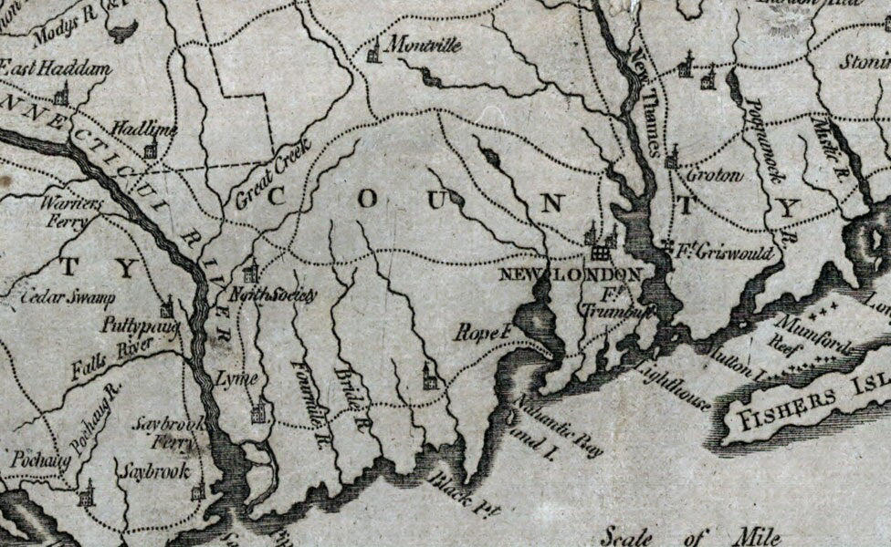 1797 Map of the State of Connecticut