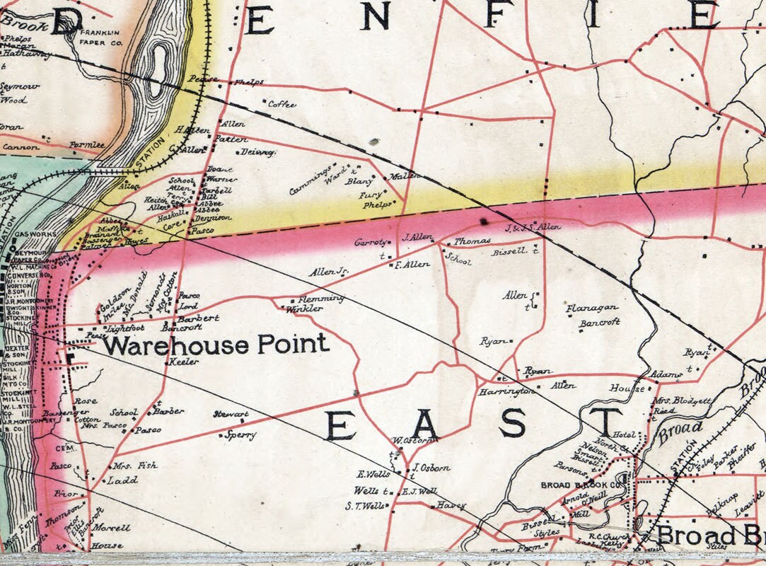 1884 Map of Hartford Connecticut and Region