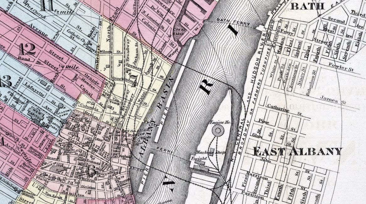 1874 Map of Albany New York