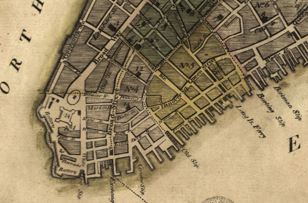1789 Map of New York City