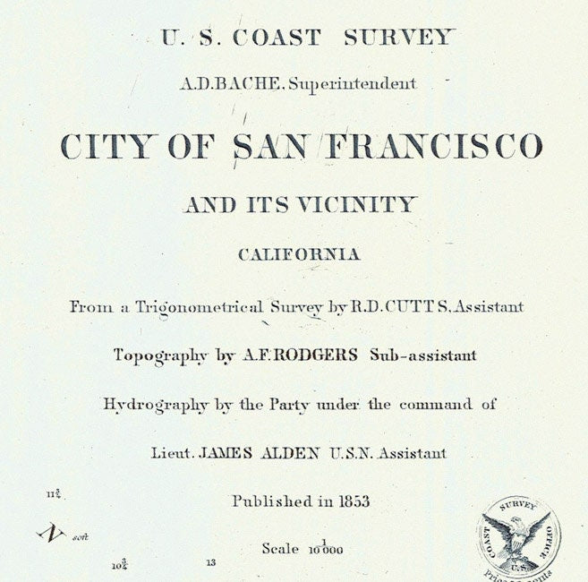 1853 Map of the City of San Francisco