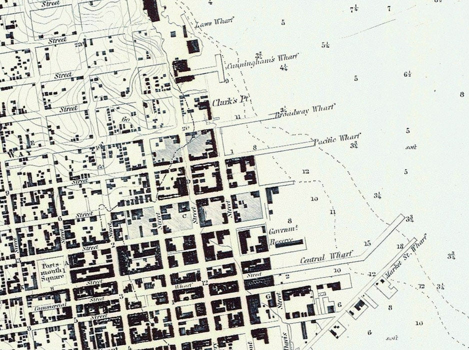 1853 Map of the City of San Francisco