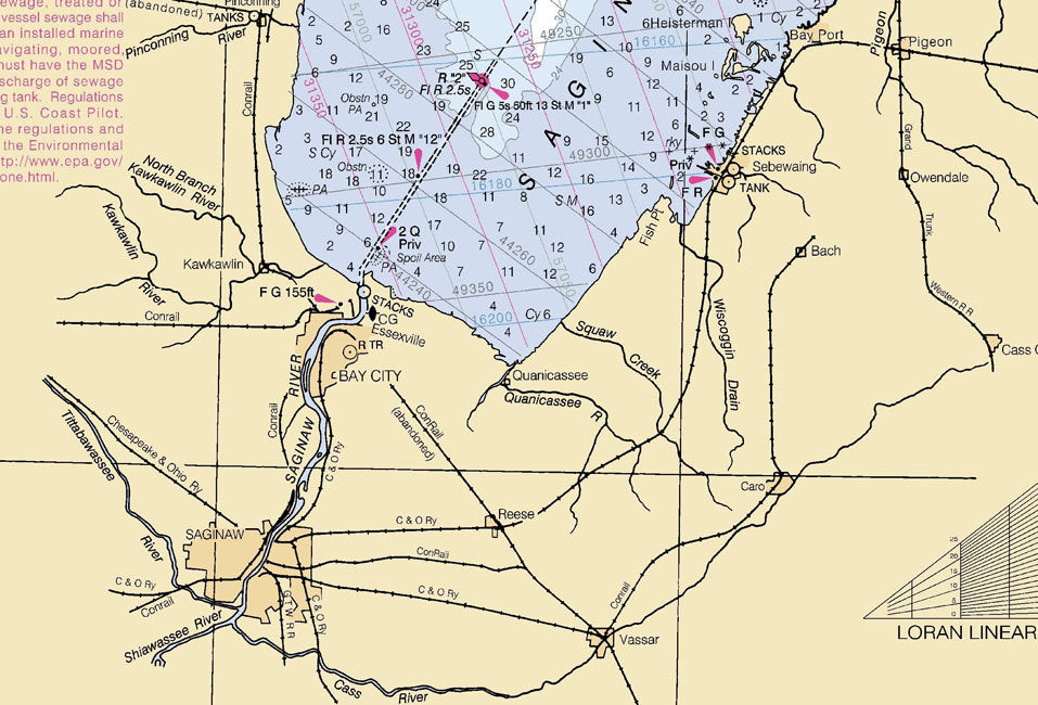 2005 Nautical Map of Lake Huron and Georgian Bay