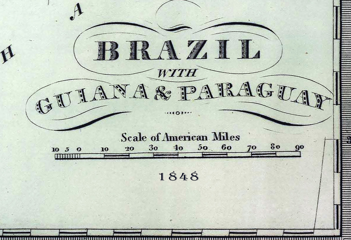 1848 Map of Brazil