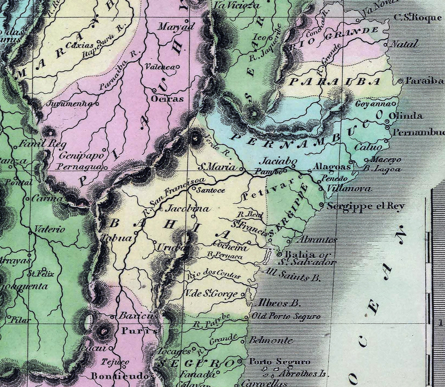 1848 Map of Brazil