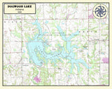 1988 Map of Dogwood Lake Indiana