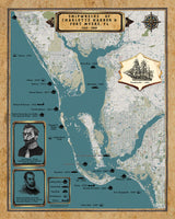 Shipwreck Map of Charlotte Harbor Florida Fort Myers Area