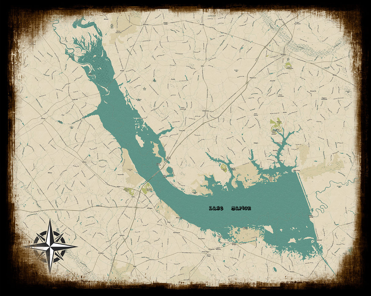 2025 Map of Lake Marion South Carolina