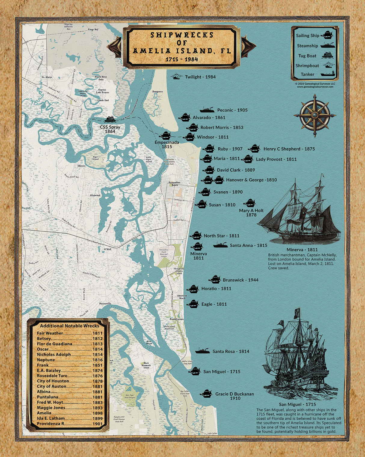 Shipwrecks of Amelia Island, Florida Fernandina Beach