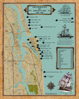 Shipwreck Map of St Augustine Florida