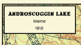 1912 Map of Androscoggin Lake Maine
