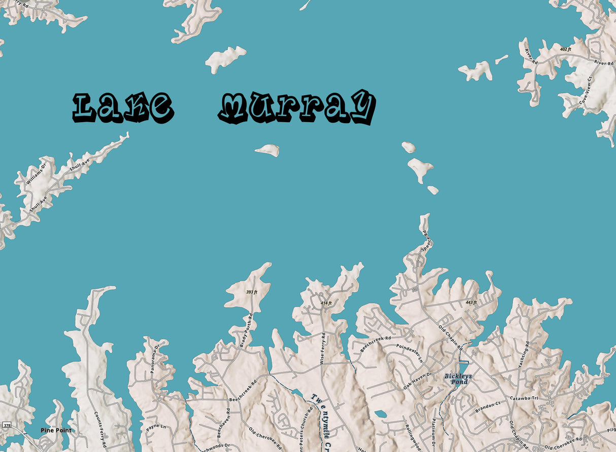 2025 Map of Lake Murray South Carolina