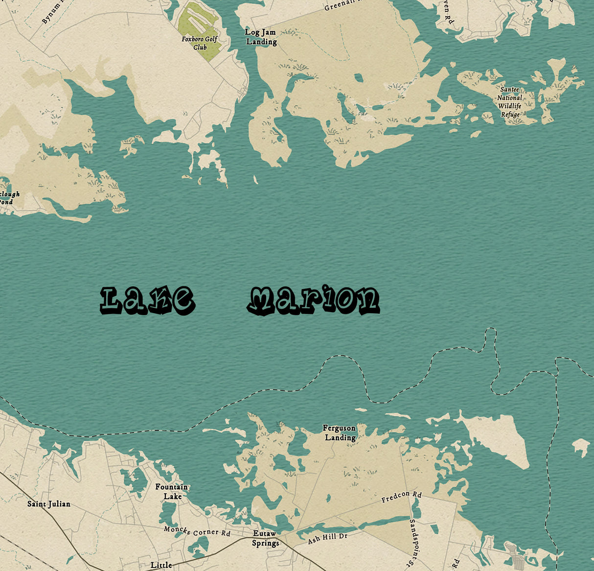 2025 Map of Lake Marion South Carolina