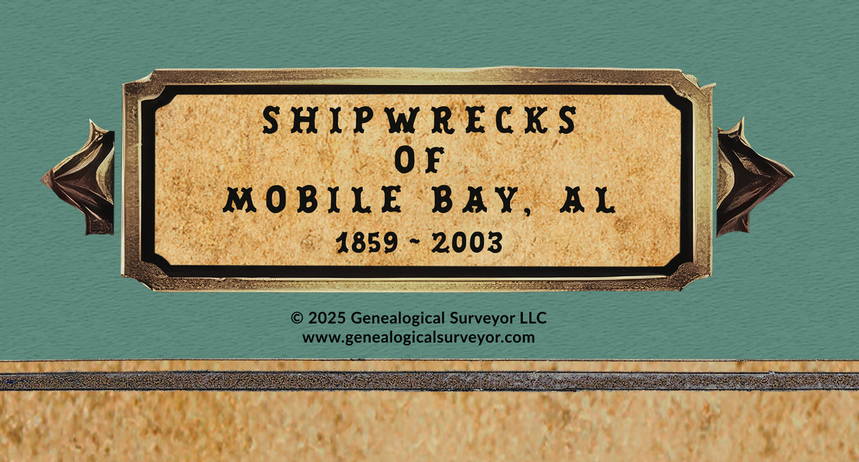 Shipwreck Map of Mobile Bay Alabama