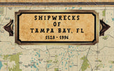 Shipwreck Map of Tampa Bay Florida Area