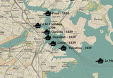 Shipwreck Map of Boston Massachusetts