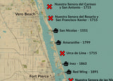 Shipwreck Map of the Florida Treasure Coast Vero Beach