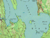 1972 Map of Great Pond Maine
