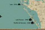 Shipwreck Map of Tampa Bay Florida Area