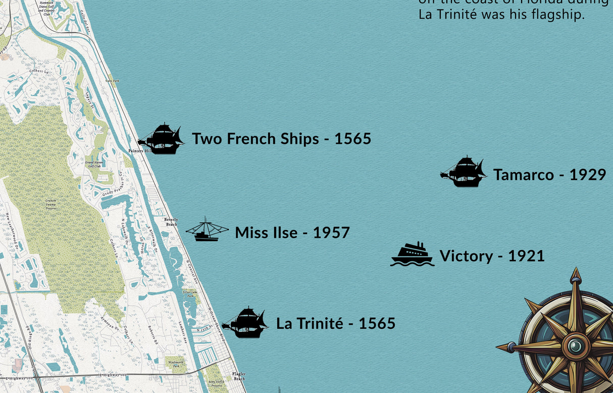 Shipwrecks of Matanzas to Palm Coast Florida