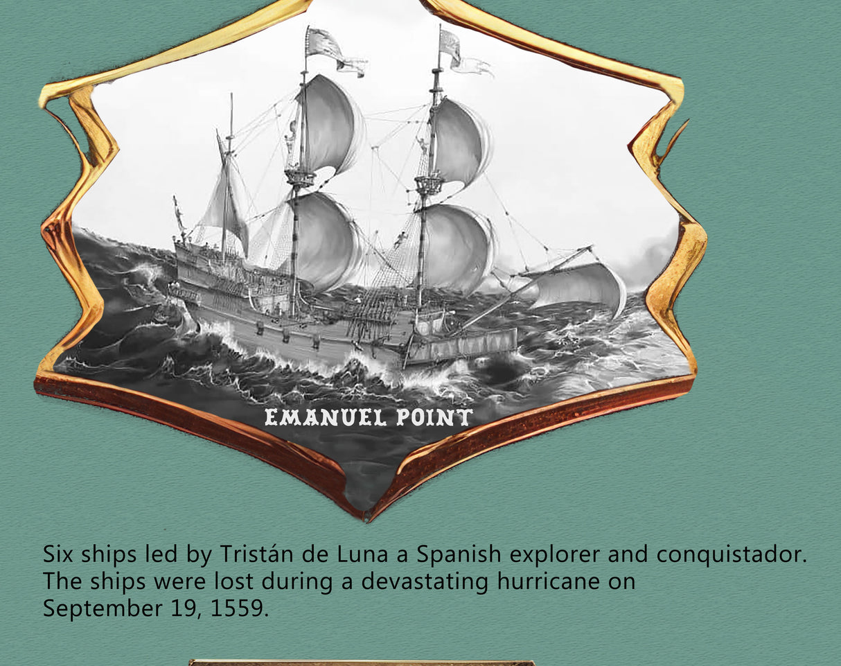 Shipwreck Map of the Florida Panhandle