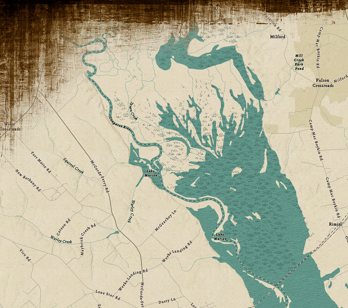 2025 Map of Lake Marion South Carolina